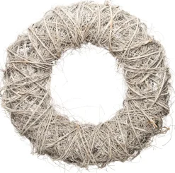 Intratuin wanddecoratie krans wit D 70 H 19 cm