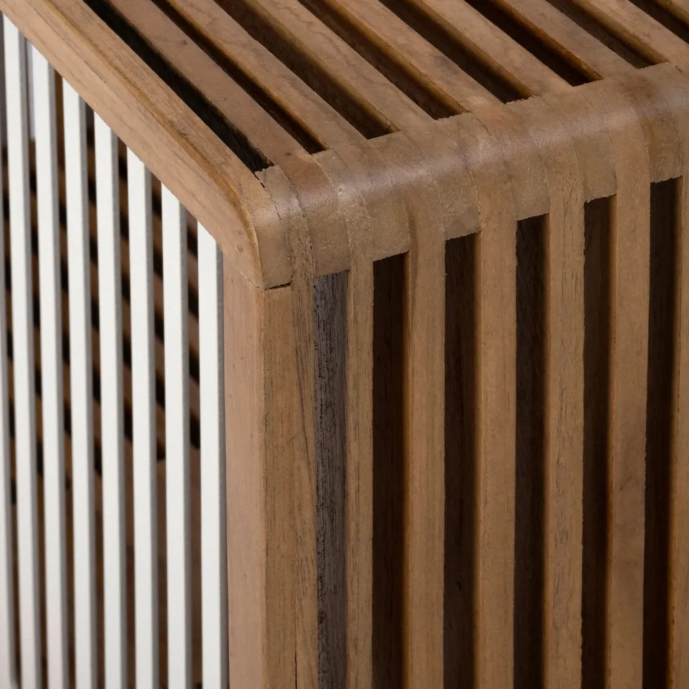Intratuin wandrek Larne naturel / wit 56 x 23 x 34 cm