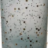 Intratuin waxinehouder met sterren blauw D 8 H 9 cm