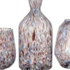 Intratuin waxinelichthouder Benja bruin / blauw / grijs D 12 H 12 cm