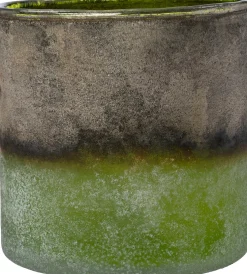 Intratuin waxinelichthouder Driek grijs / groen D 10 H 10 cm