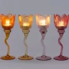 Intratuin waxinelichthouder Ave oranje 8,5 x 8 x 22,5 cm