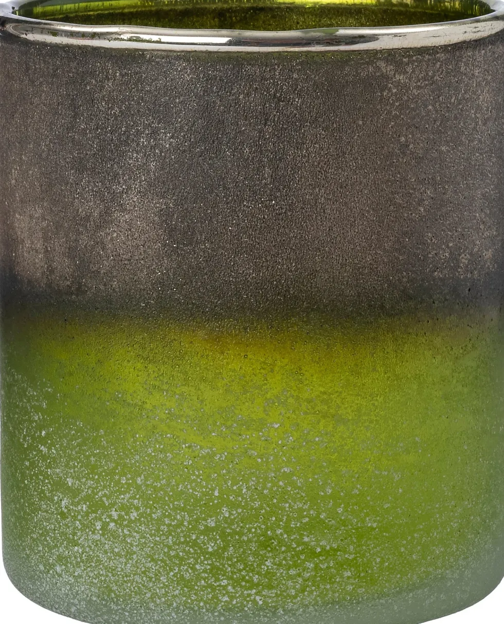 Intratuin waxinelichthouder Driek grijs / groen D 7 H 8 cm