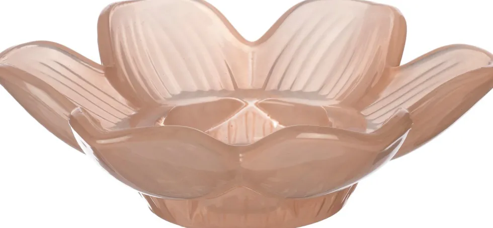 Intratuin waxinelichthouder Sue oranje D 12 H 3,5 cm