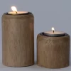 Intratuin waxinelichthouder Gerda naturel D 5 H 10 cm