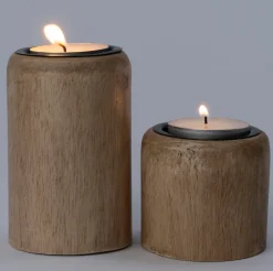 Intratuin waxinelichthouder Gerda naturel D 5 H 10 cm