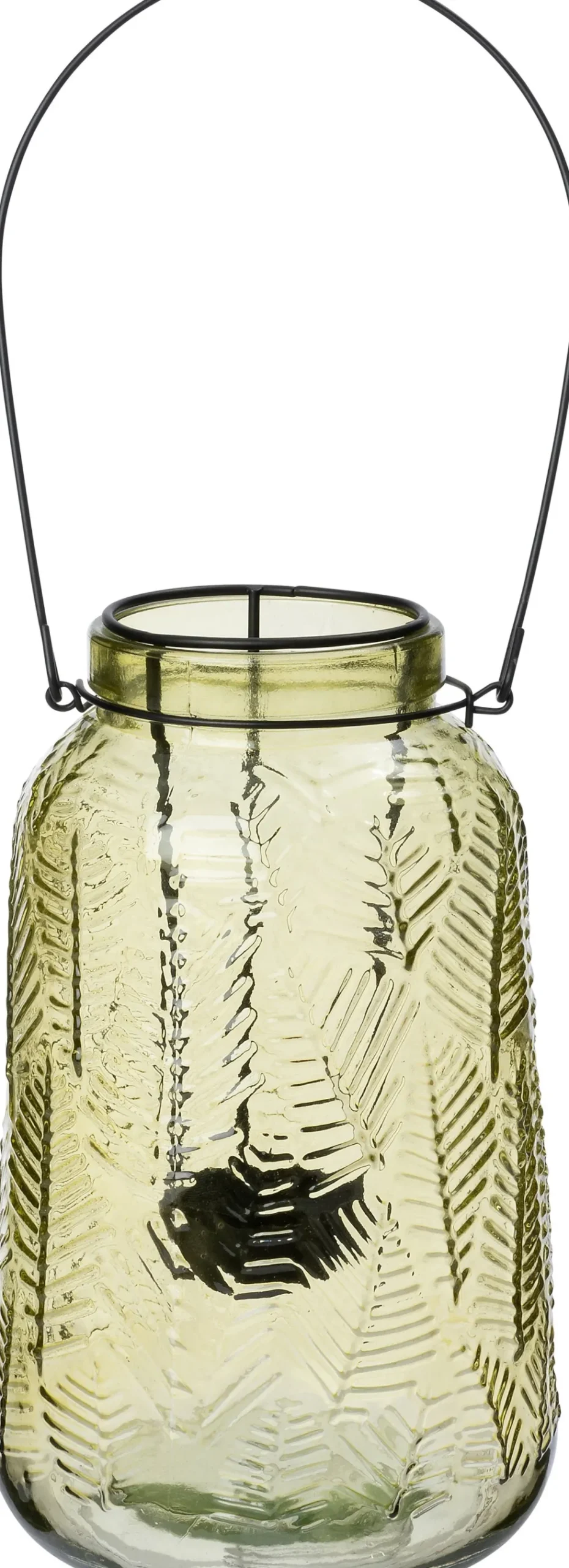Intratuin waxinelichthouder Ella geel D 12,5 H 19,5 cm