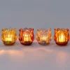 Intratuin waxinelichthouder Ace oranje D 7 H 7,1 cm