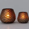 Intratuin waxinelichthouder Sino bruin D 10 H 8,6 cm