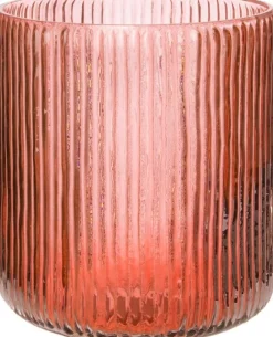 Intratuin waxinelichthouder Yi rood D 9 H 10 cm