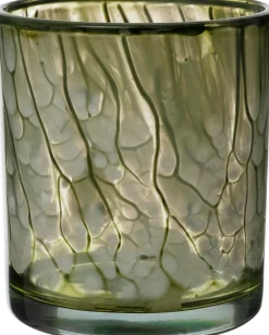 Intratuin waxinelichthouder Marba groen D 7 H 8 cm