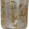 Intratuin waxinelichthouder Aimee goud / transparant D 10 H 10 cm