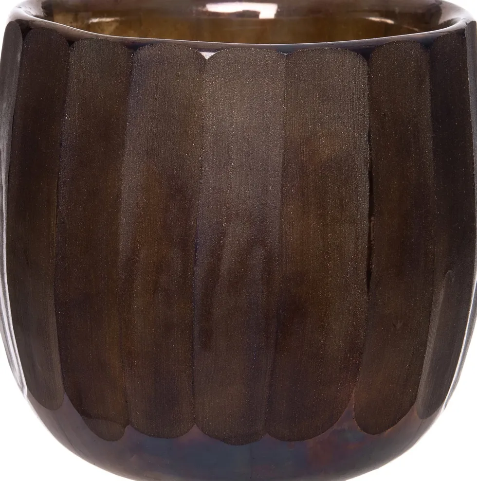Intratuin waxinelichthouder Cafu bruin D 15 H 16 cm
