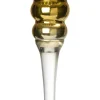 Intratuin waxinelichthouder op voet Cato goud / groen D 12 H 35 cm