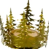 Intratuin waxinelichthouder kerstboom goud D 16,5 cm