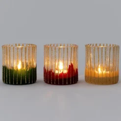 Intratuin waxinelichthouder Loughmore geel D 7 H 8 cm