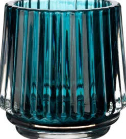 Intratuin waxinelichthouder Fey blauw D 7 H 7 cm