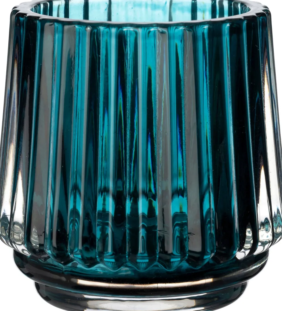 Intratuin waxinelichthouder Fey blauw D 7 H 7 cm
