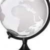 Intratuin wereldbol Juub transparant / zwart 16 x 15 x 25 cm