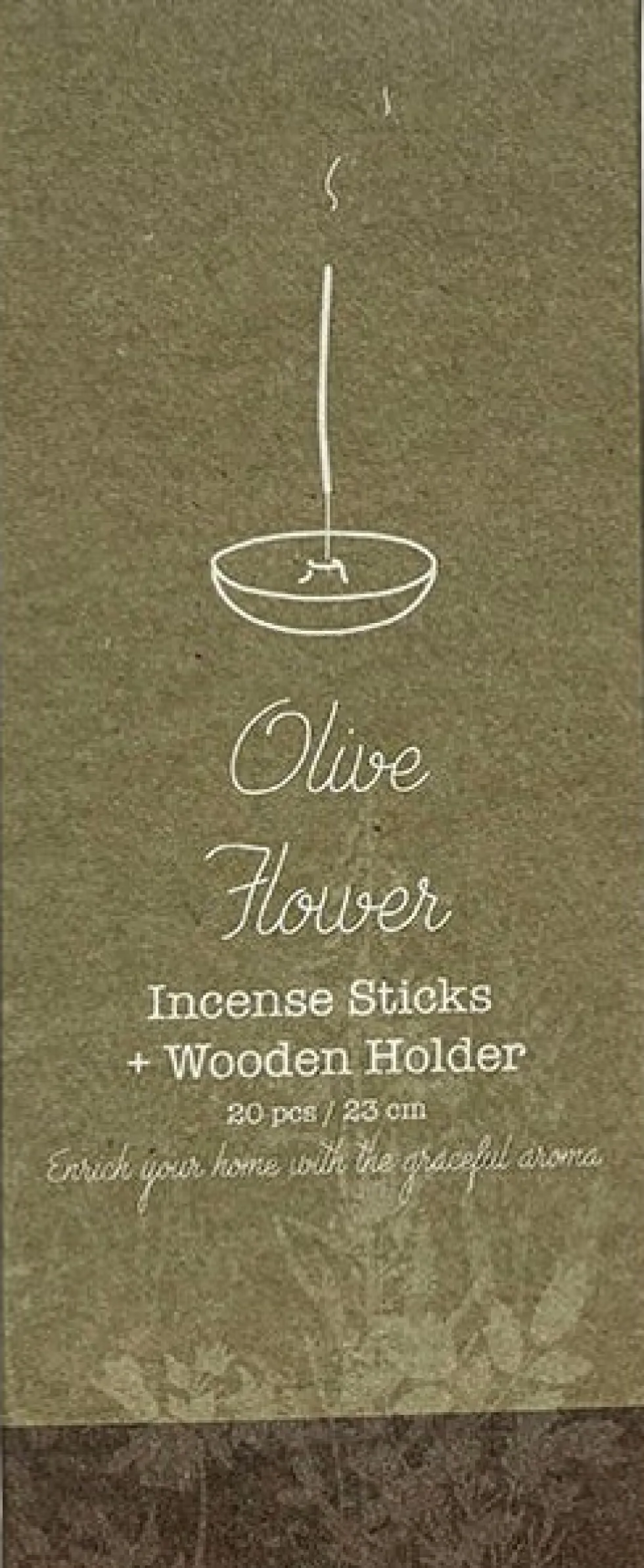 Intratuin wierrookstokjes Indi Olive Flower 20 stuks