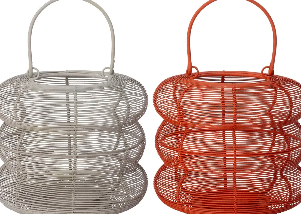 Intratuin windlicht Fair rood D 28 H 25 cm