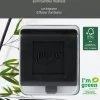 Ipuro autoclip Essentials Black Bamboo 4 x 4 cm