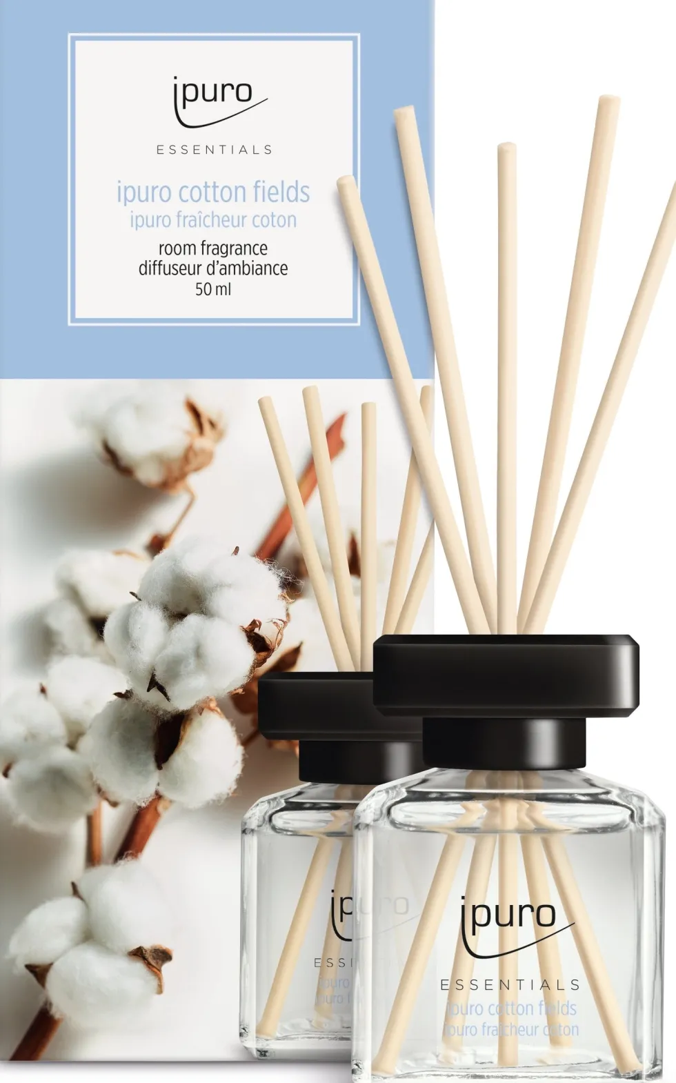 Ipuro geurstokjes Essentials Cotton Fields 50 ml