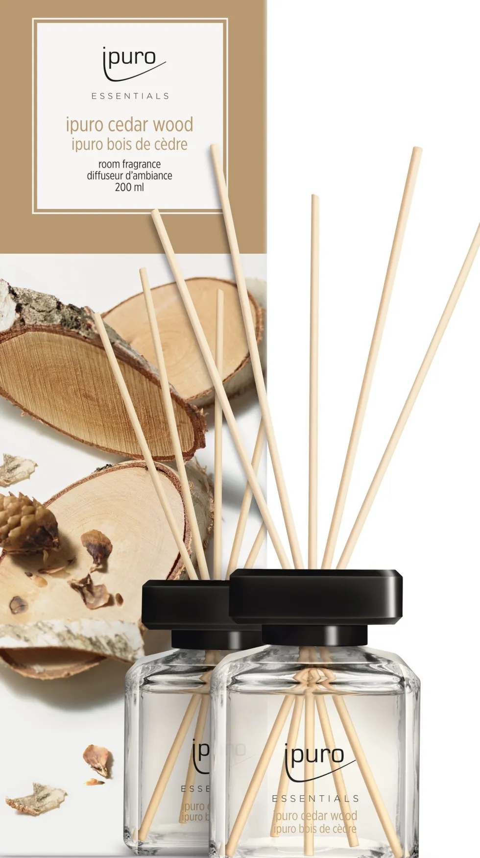 Ipuro geurstokjes Essentials Cedar Wood 200 ml
