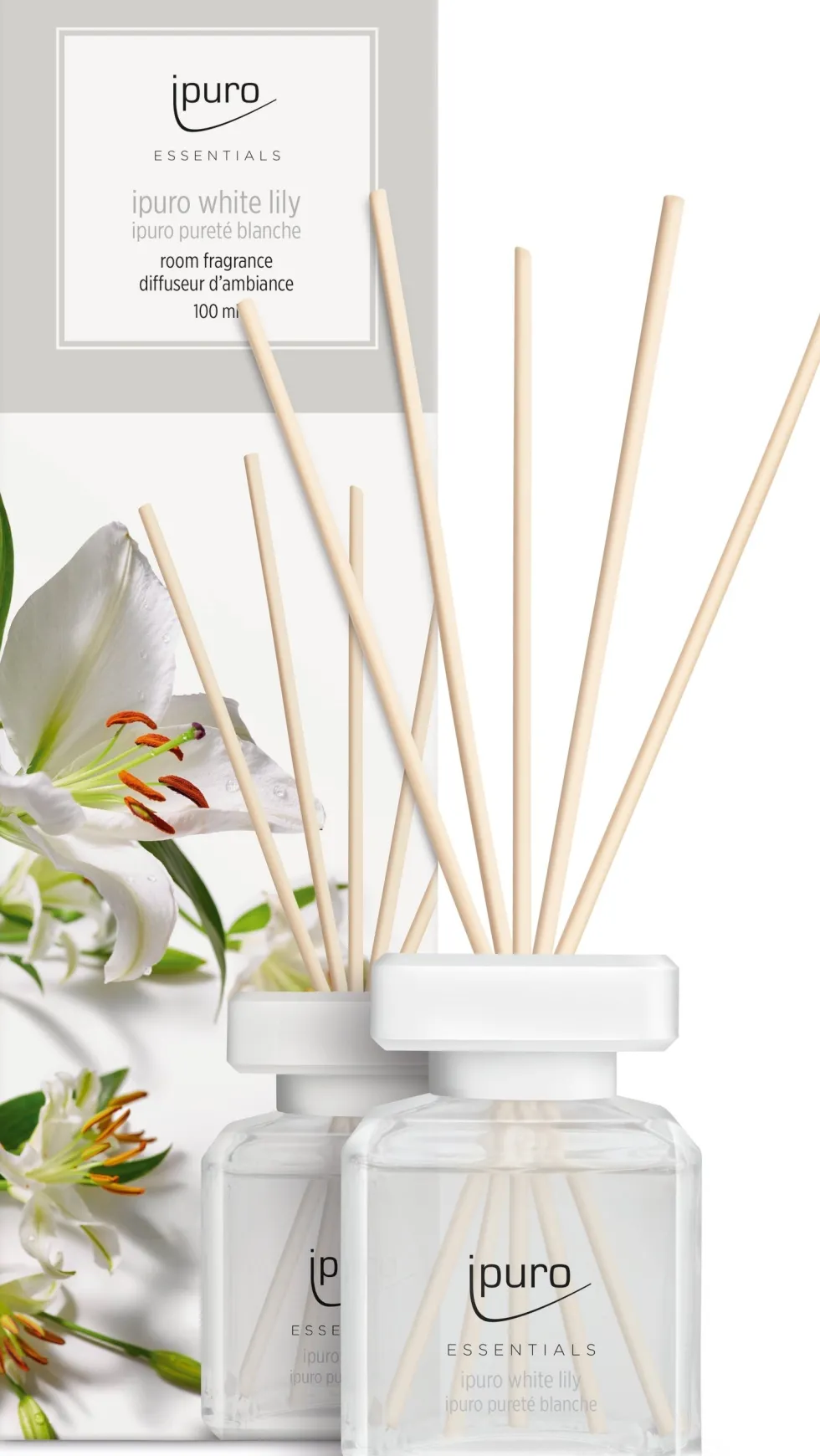Ipuro geurstokjes Essentials White Lily 100 ml