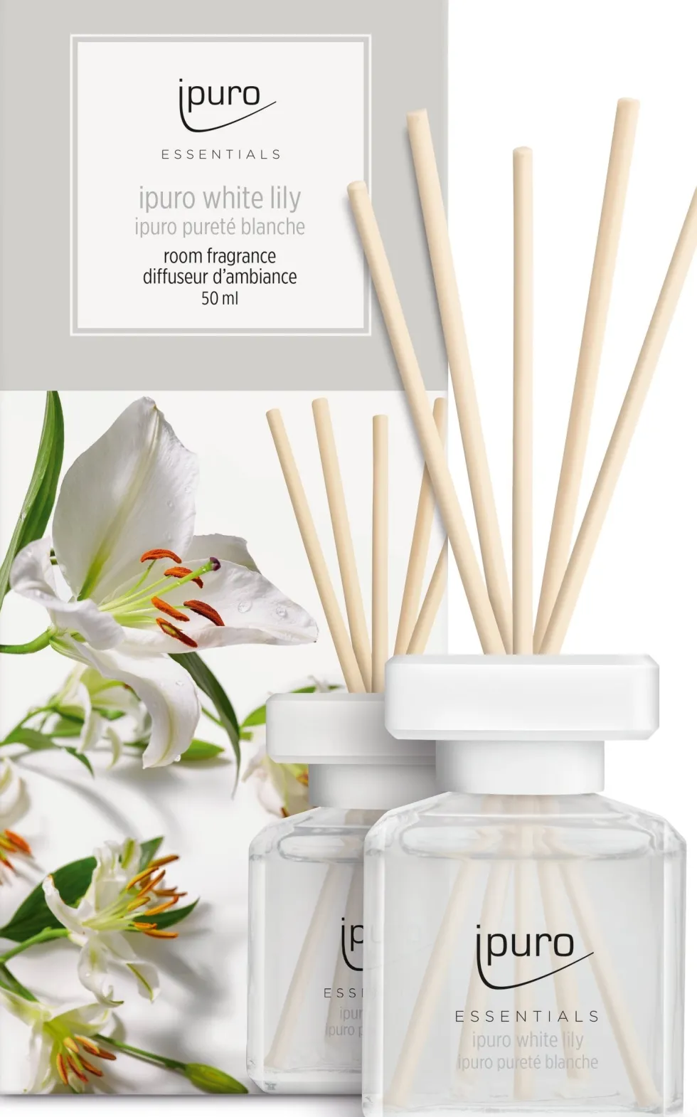 Ipuro geurstokjes Essentials White Lily 50 ml