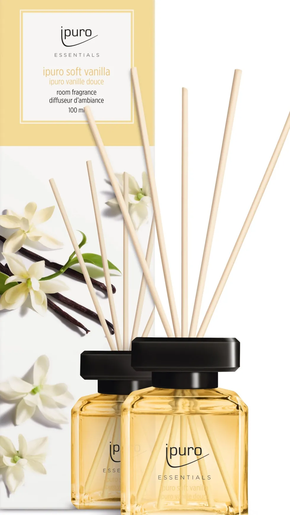 Ipuro geurstokjes Essentials Soft Vanilla 100 ml