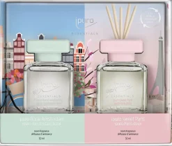 Ipuro geurstokjes Europe City Tour bloemig / fruitig 50 ml 2 stuks