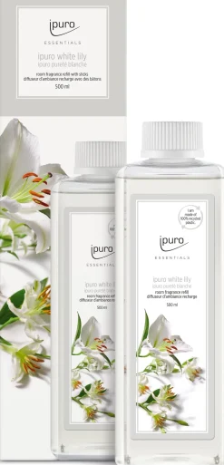 Ipuro geurstokjes navulling White Lily fris 500 ml