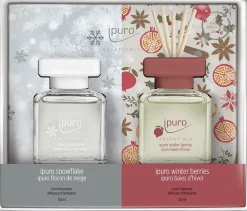 Ipuro geurstokjes Snowflake & Berries fruitig / orientaals 50 ml 2 stuks