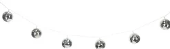 Jens Living lichtsnoer met LED Discoballen zilver 1,65 m 10 stuks
