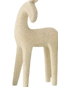 J-Line beeld Paard beige 17,5 x 10,5 x 31 cm