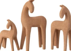 J-Line beeld Paard beige 15 x 8,5 x 28 cm