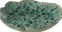 J-Line decoratiebord Naga groen / blauw 30,5 x 30,5 x 5 cm
