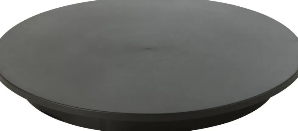 J-Line draaiplateau Marscha zwart D 60 H 7 cm