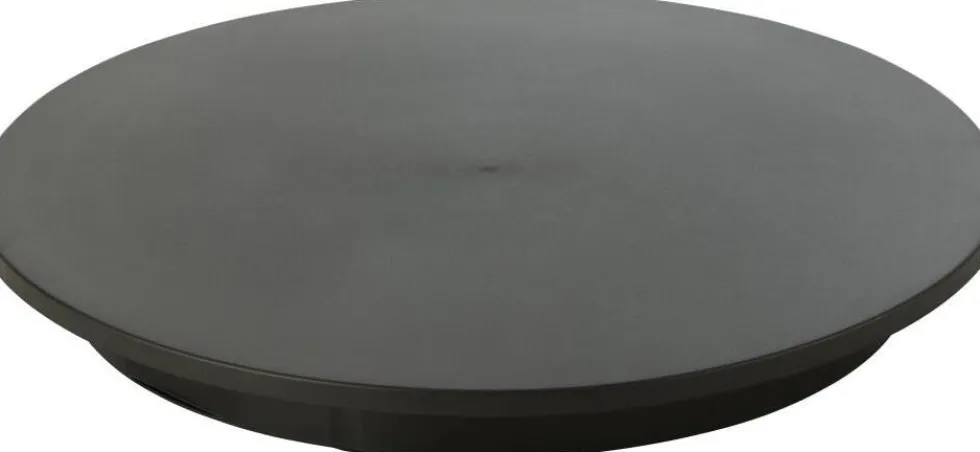 J-Line draaiplateau Marscha zwart D 52 H 6,5 cm