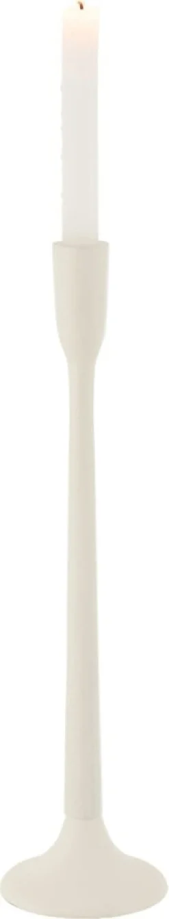 J-Line kandelaar wit 10,5 x 10,5 x 41 cm