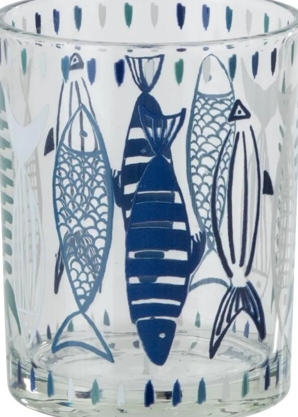 J-Line waxinelichthouder blauw D 10 H 12,5 cm