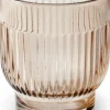 Jodeco waxinelichthouder Dex beige D 7,5 H 8,5 cm