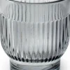 Jodeco waxinelichthouder Dex antraciet D 7,5 H 8,5 cm