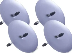 Kaarshouder steker zilver D 5,3 cm 4 stuks