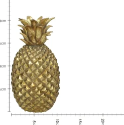 Kandelaar Ananas goud 10,4 x 10,4 x 20,5 cm