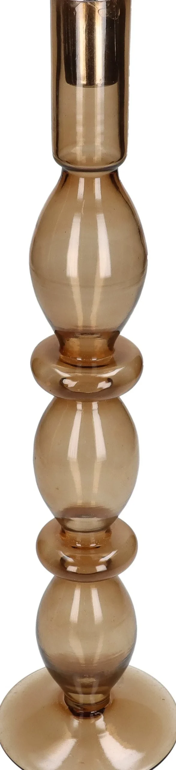 Kandelaar bruin D 10 H 40 cm