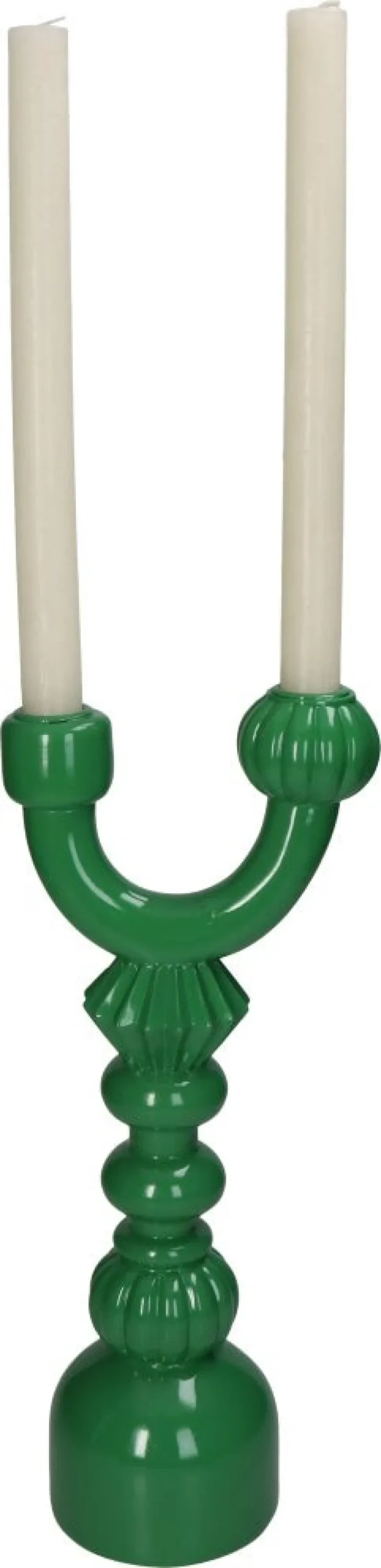 Kandelaar Henry groen 15 x 10 x 35 cm