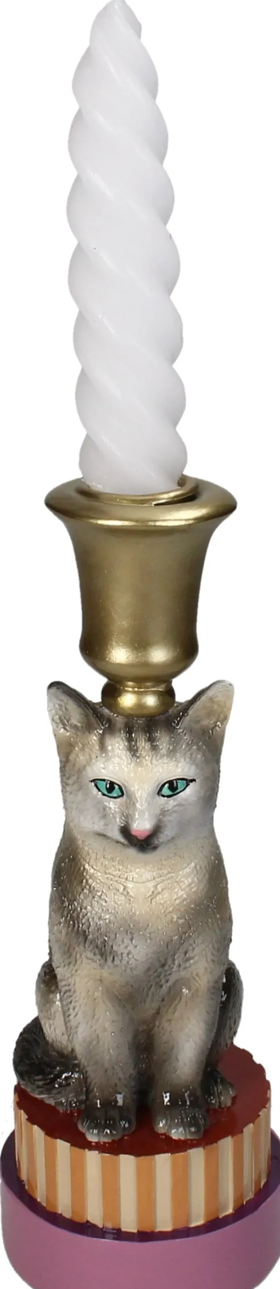 Kandelaar Kat 8,5 x 8,5 x 22 cm