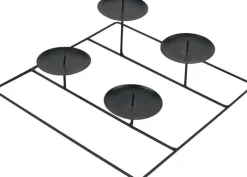 Kandelaar klein zwart 27 x 27 x 9 cm
